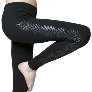 Lululemon Pineapple Wunder Under Leggings